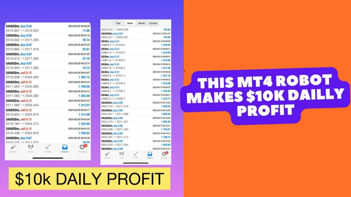 I will Give you a trading Robot that will make $10k Daily profit