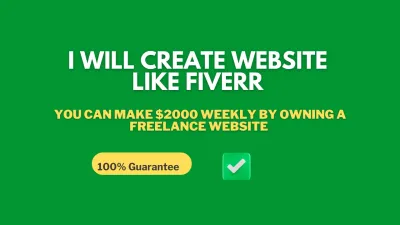 I will Create Freelance Website Like Fiverr to earn Passive income